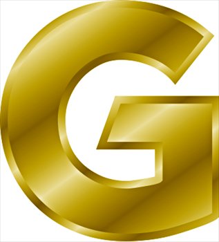 Free gold letter g clipart free clipart graphics images and photos